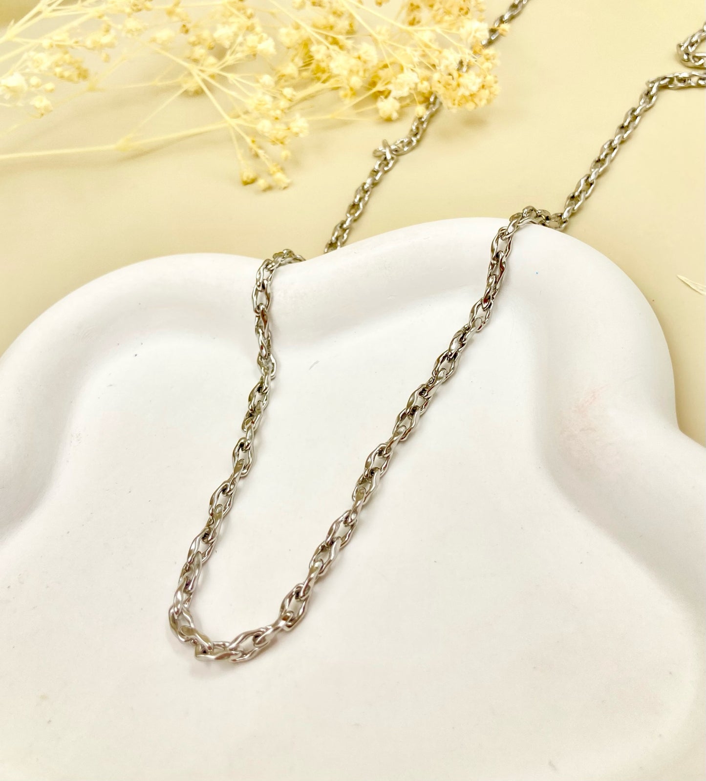 AC1298 - CADENA EN ACERO PLATEADA