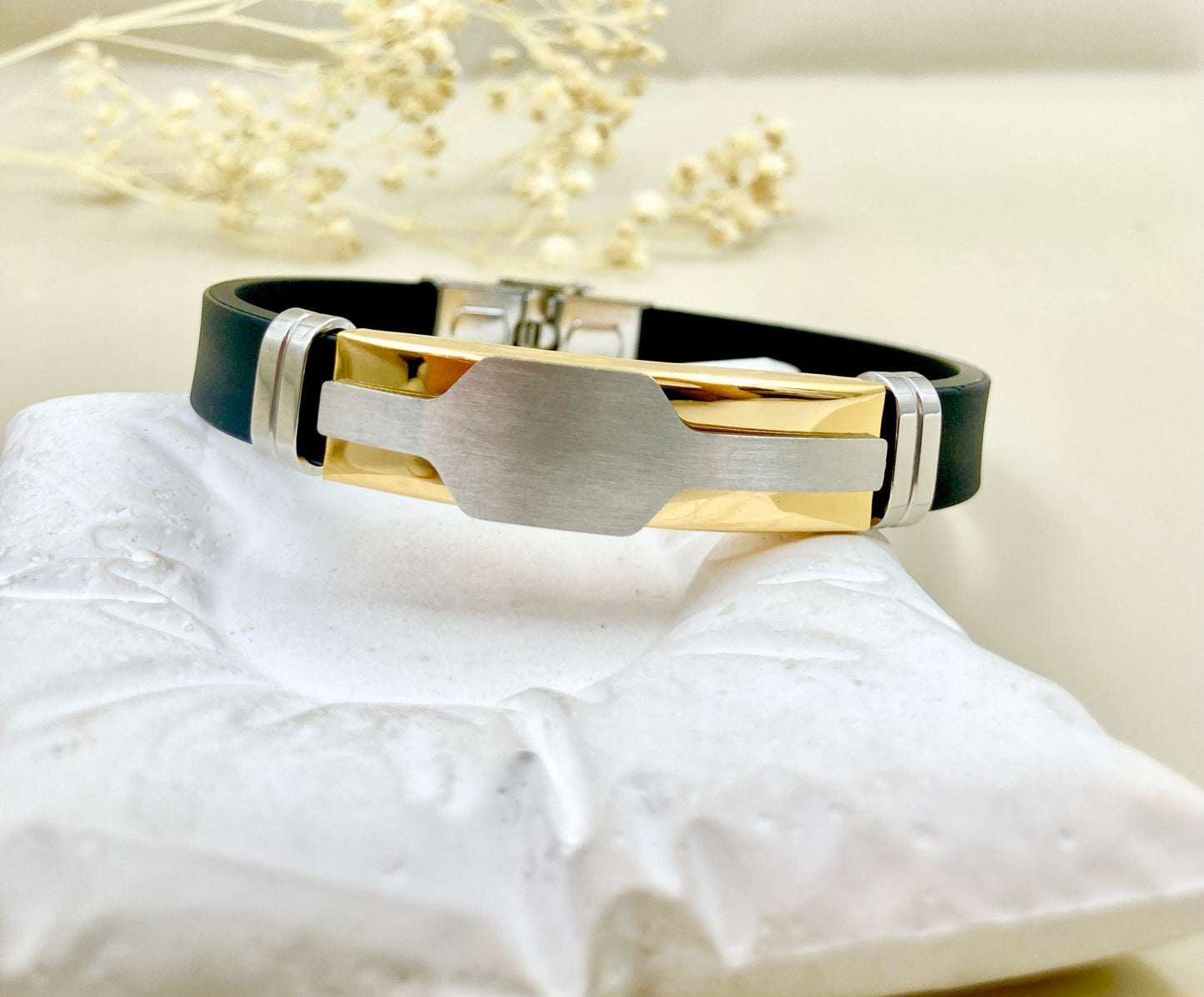 AC1301 - PULSERA EN ACERO HOMBRE