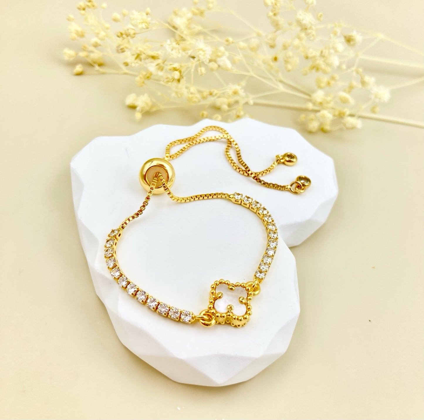 RA5004 - PULSERA EN RODIO VAN CLEFF