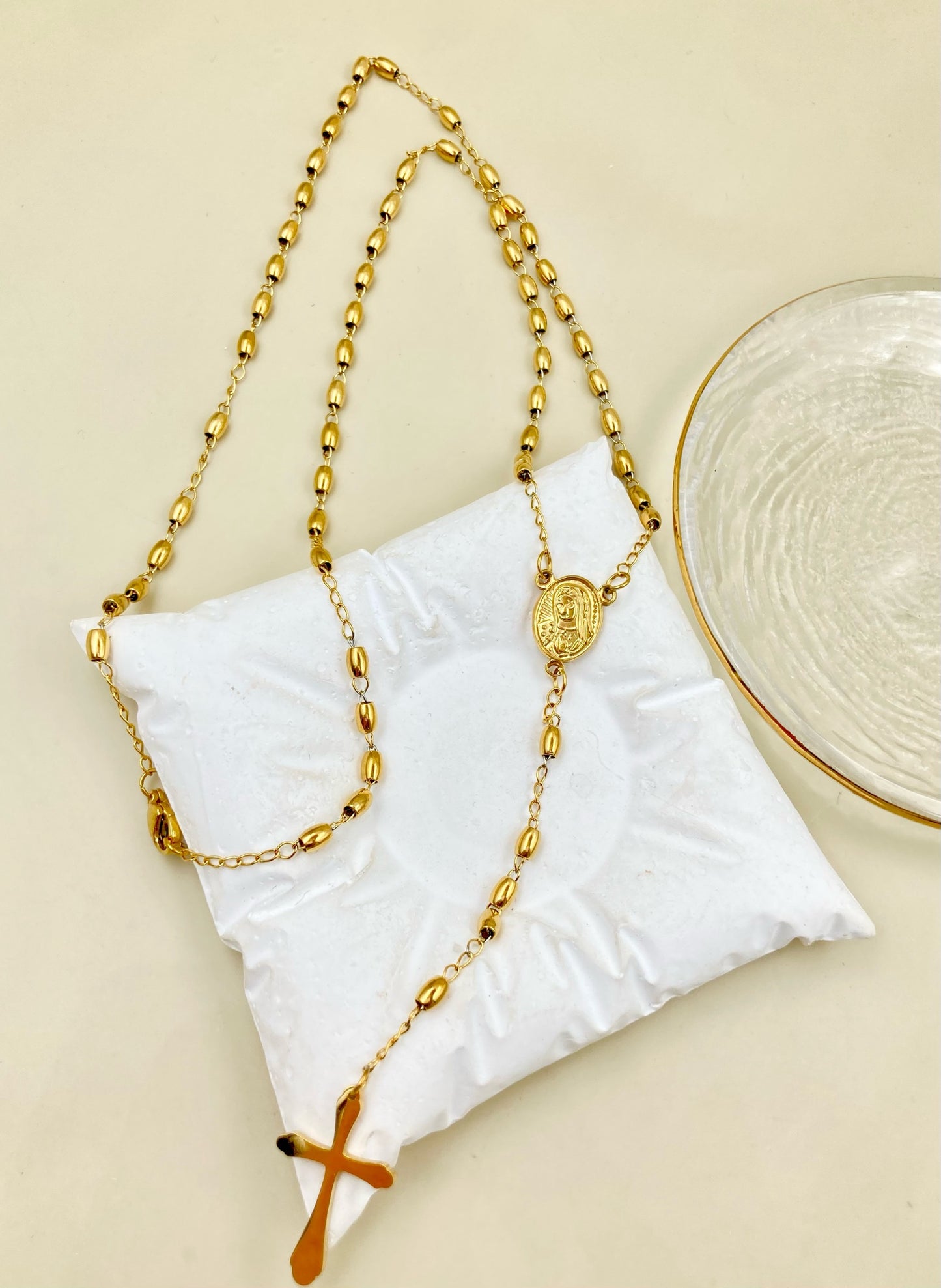 AC1134 - CAMÁNDULA EN ACERO GRANO DE ARROZ