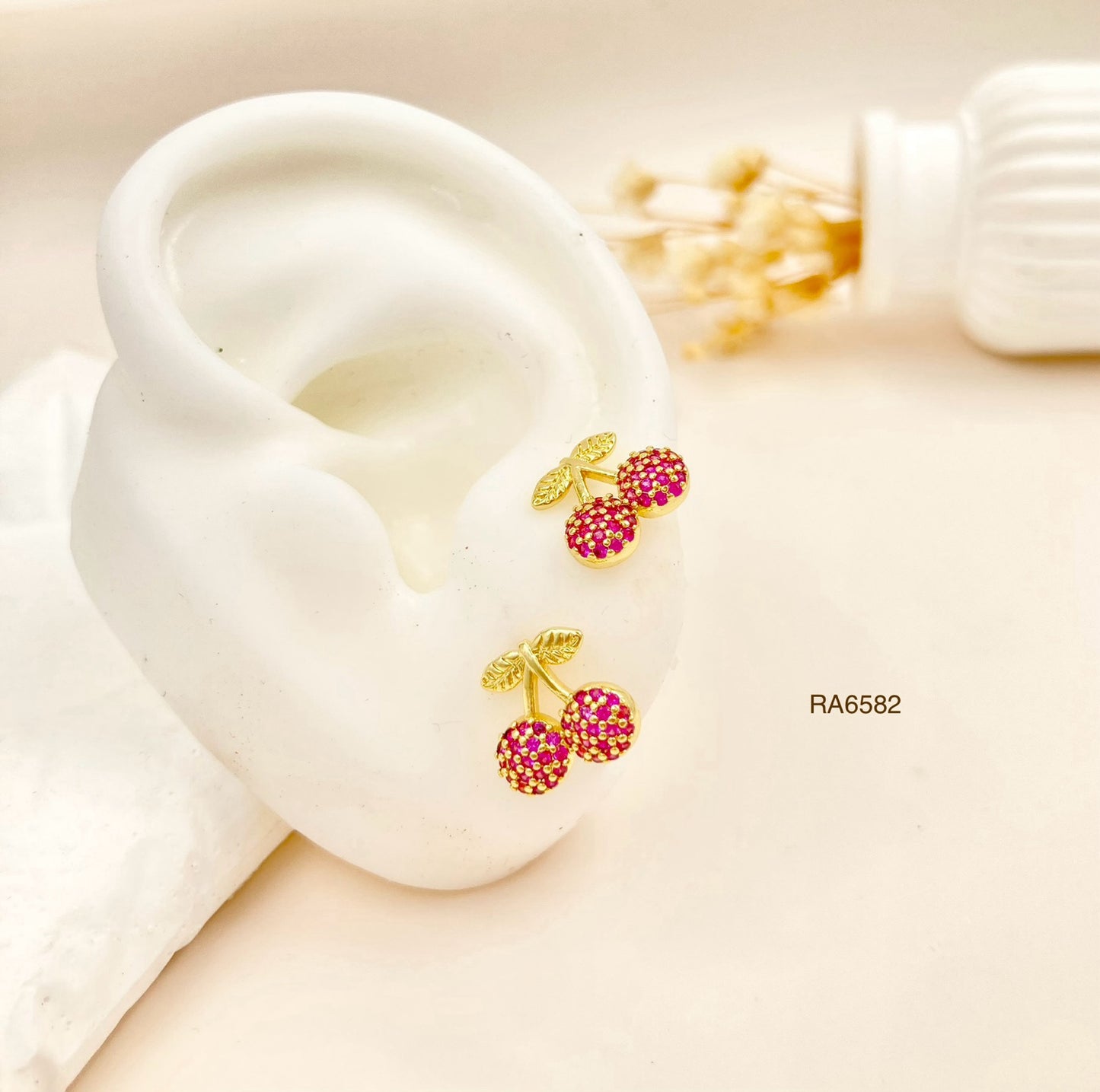 RA6582 - TOPO CEREZA MICROCIRCONES RODIO