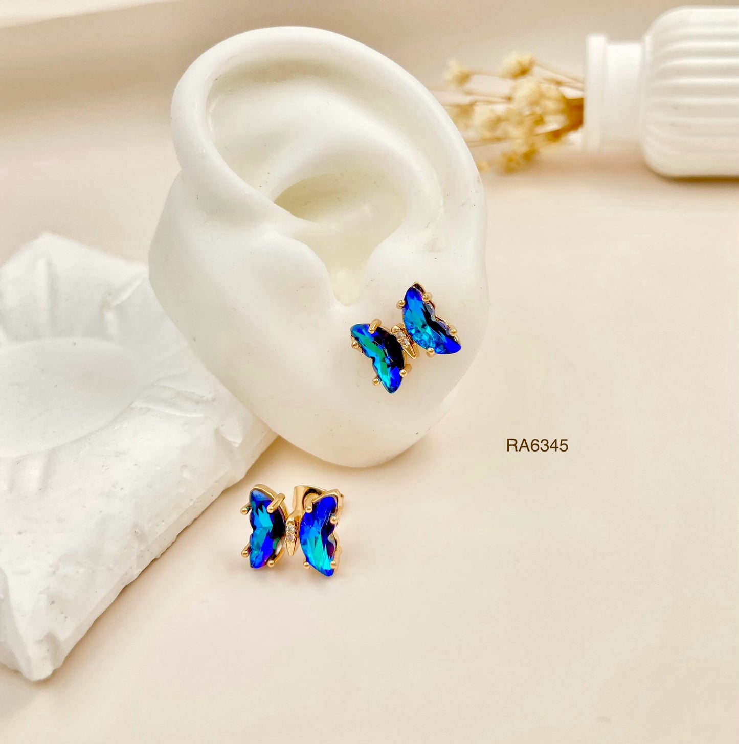 RA6345 - TOPO MARIPOSA PEQUEÑO AZUL RODIO