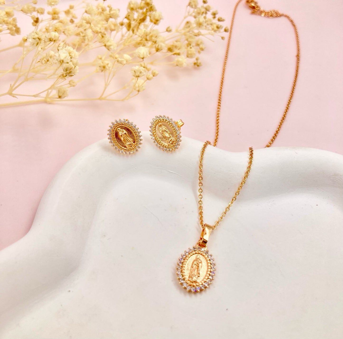 RA5148 - JUEGO EN RODIO VIRGEN