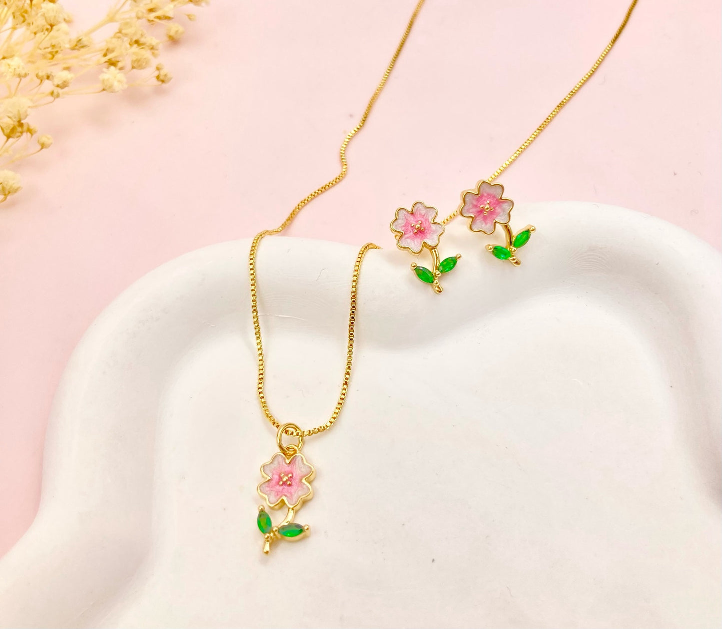 RA5131 - JUEGO EN RODIO FLOR