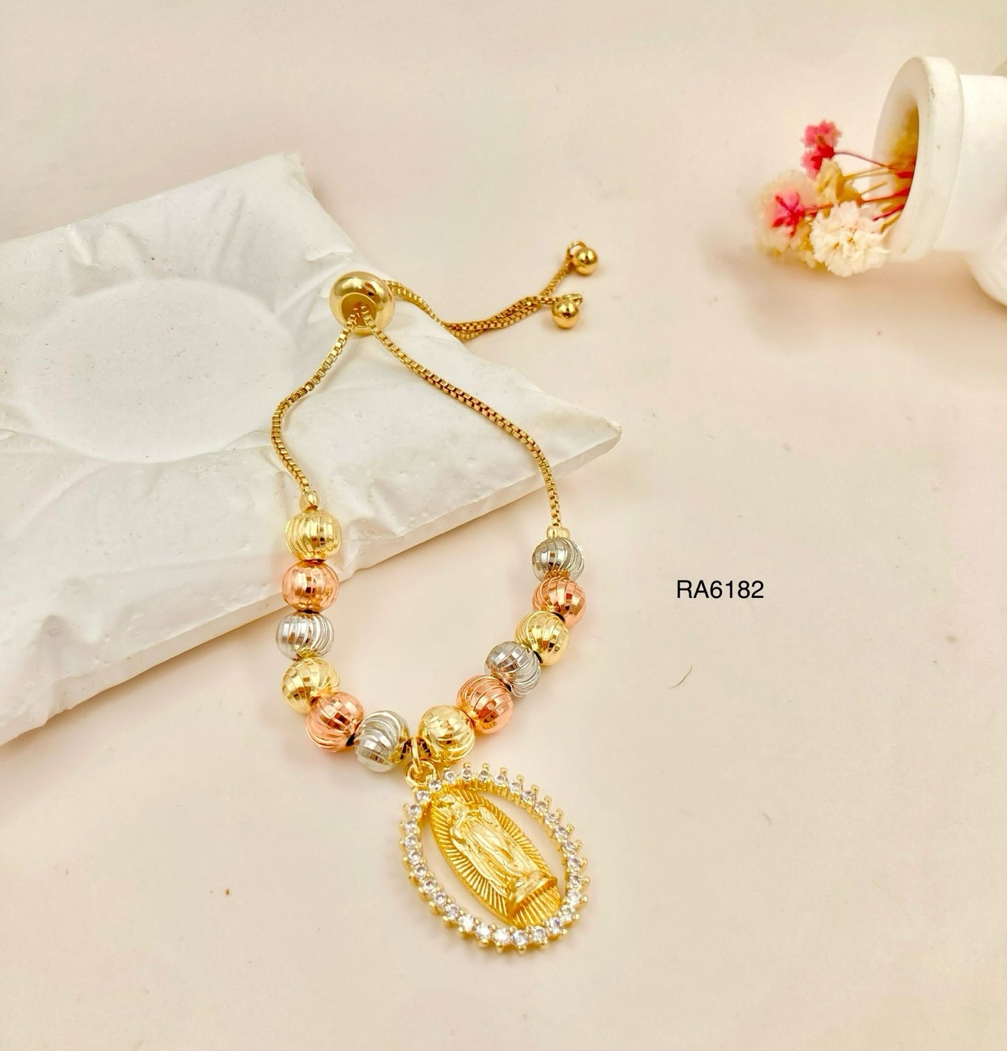RA6182 - PULSERA EN RODIO