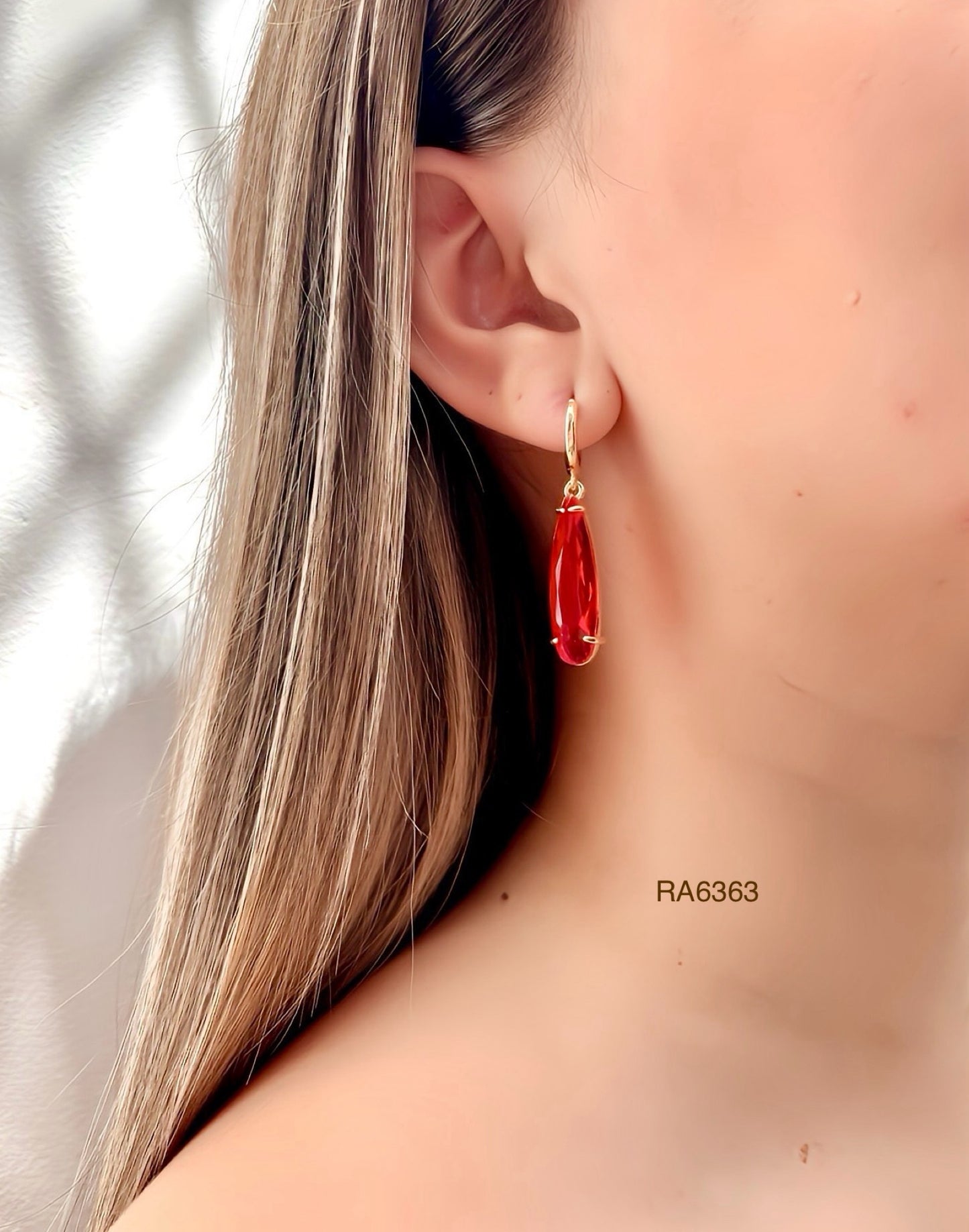RA6363 - ARETE CIRCON ROJO RODIO