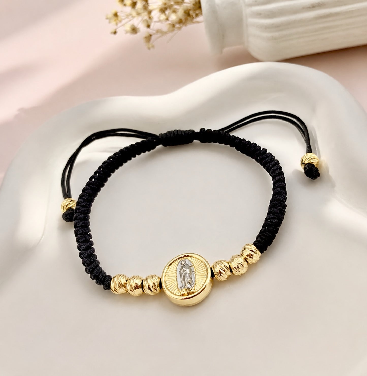 RA7022 - PULSERA RODIO VIRGEN