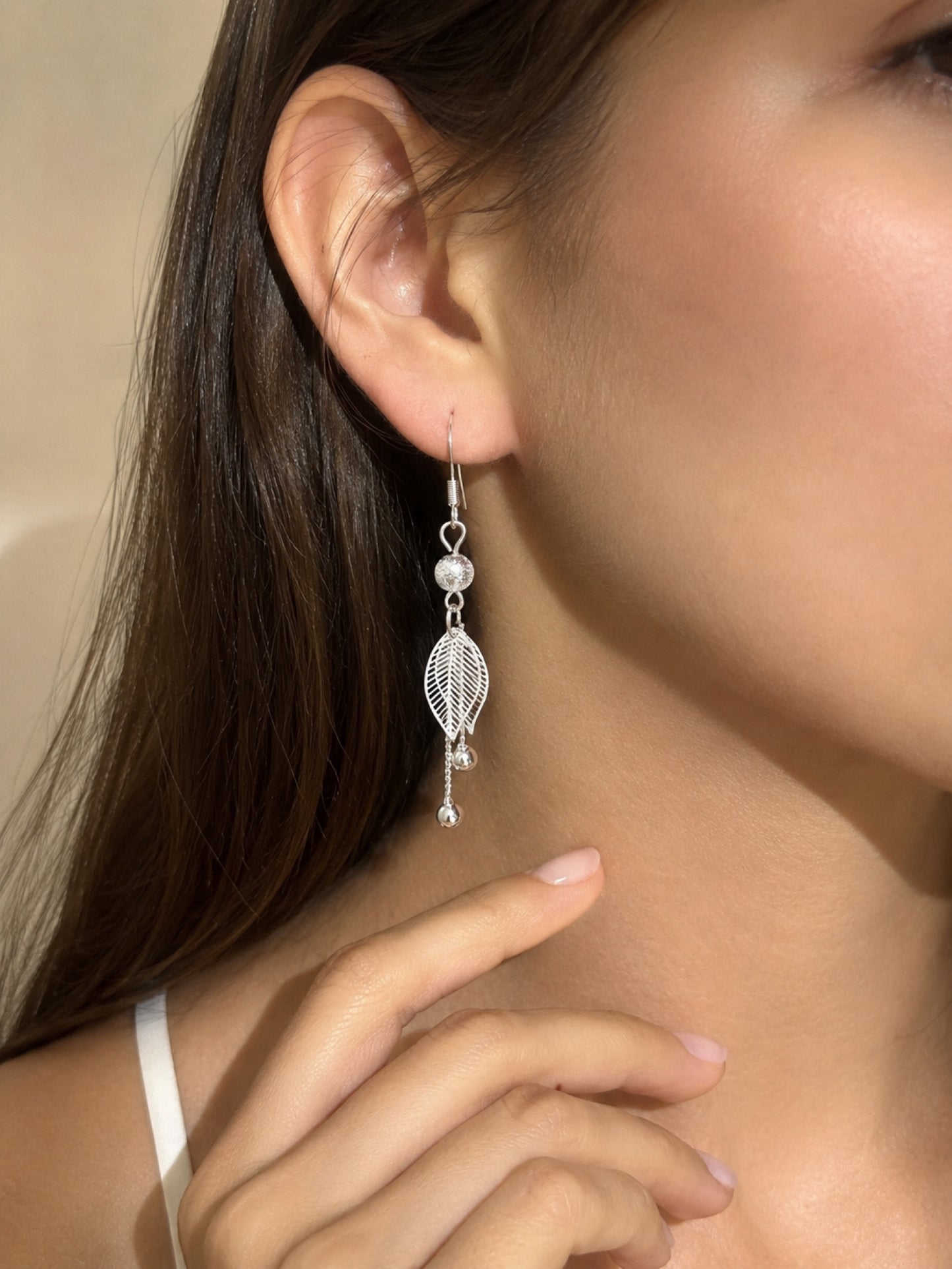 RA3559 - ARETE EN RODIO COLOR PLATA 925