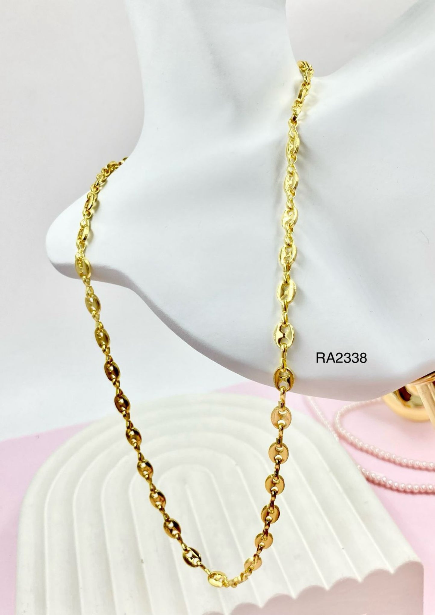 RA2338 - GARGANTILLA GUCHI 40 CM EN RODIO