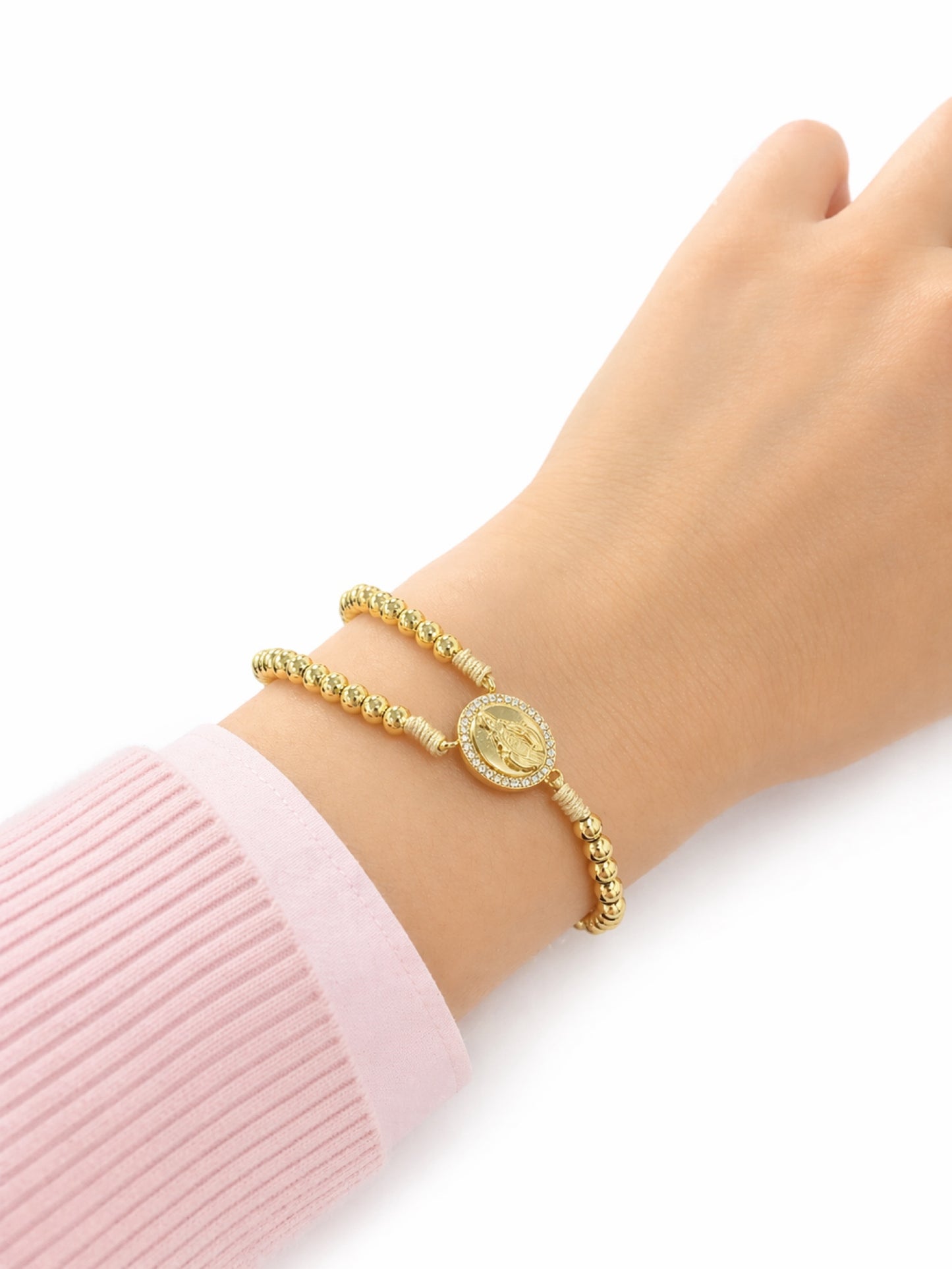 RA5899 - PULSERA RODIO VIRGEN