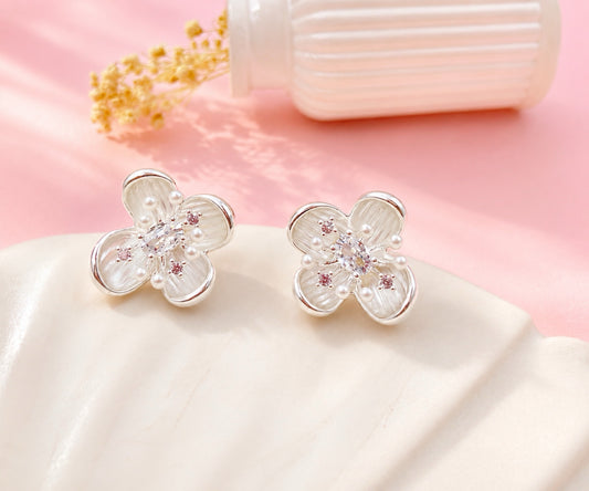 ARETE EN RODIO COLOR PLATA 925