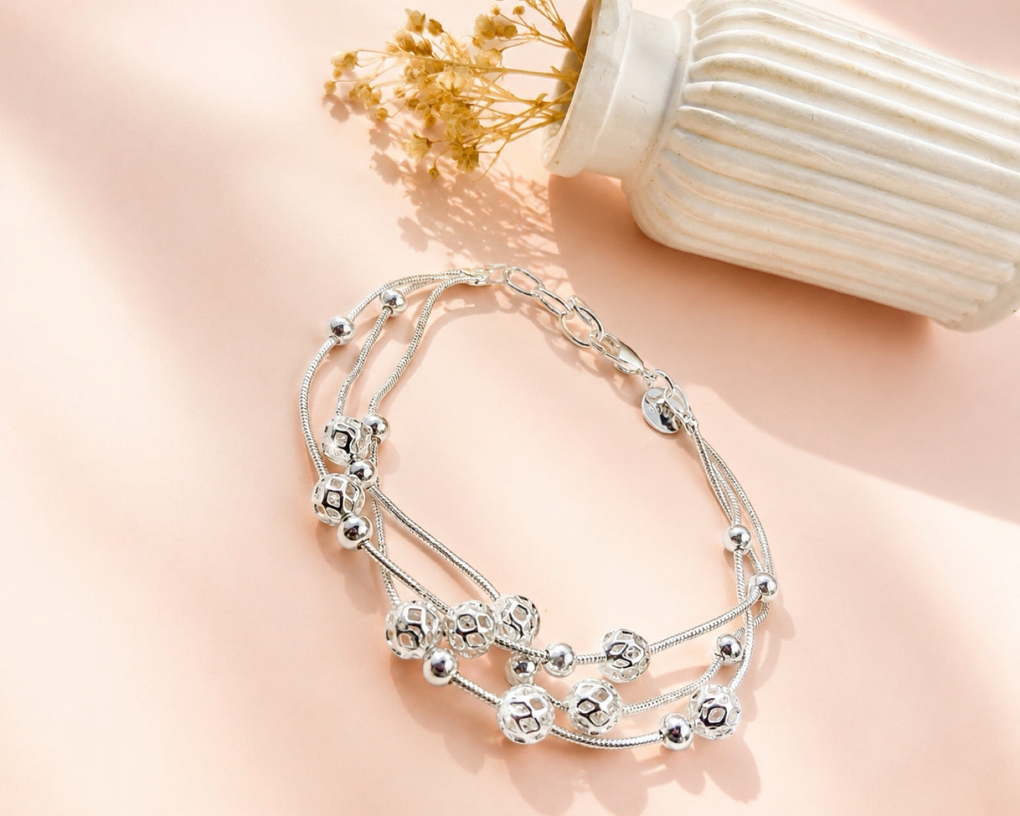 RA3563 - PULSERA  RODIO COLOR PLATA 925