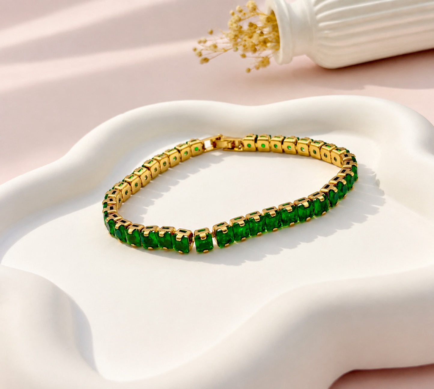 RA7408 - PULSERA RODIO CIRCONES