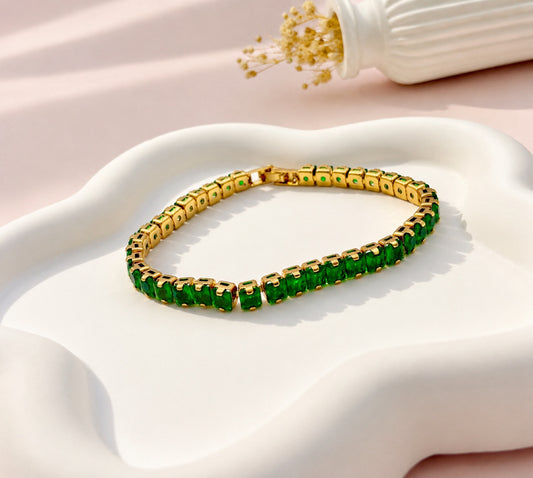 RA7408 - PULSERA RODIO CIRCONES