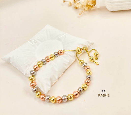 RA6545 - PULSERA 3 OROS RODIO #6