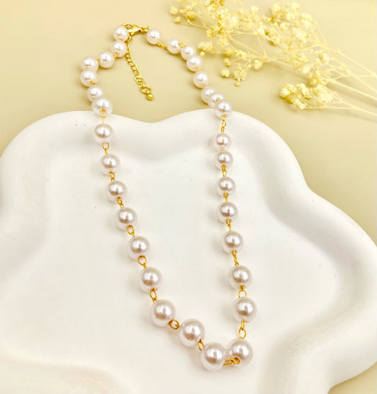 RA5002 - GARGANTILLA EN RODIO PERLAS