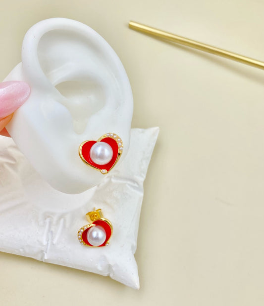 RA6431 - TOPO CORAZÓN PERLA RODIO