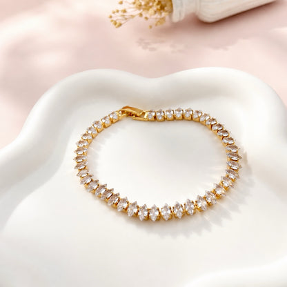 RA7410 - PULSERA RODIO CIRCONES