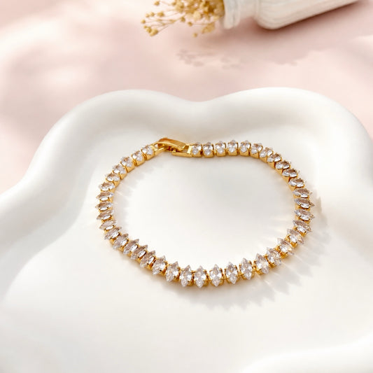RA7410 - PULSERA RODIO CIRCONES