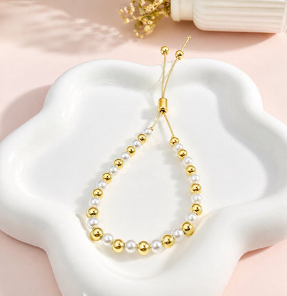 RA3833 - PULSERA EN RODIO PERLA BALÍN #5