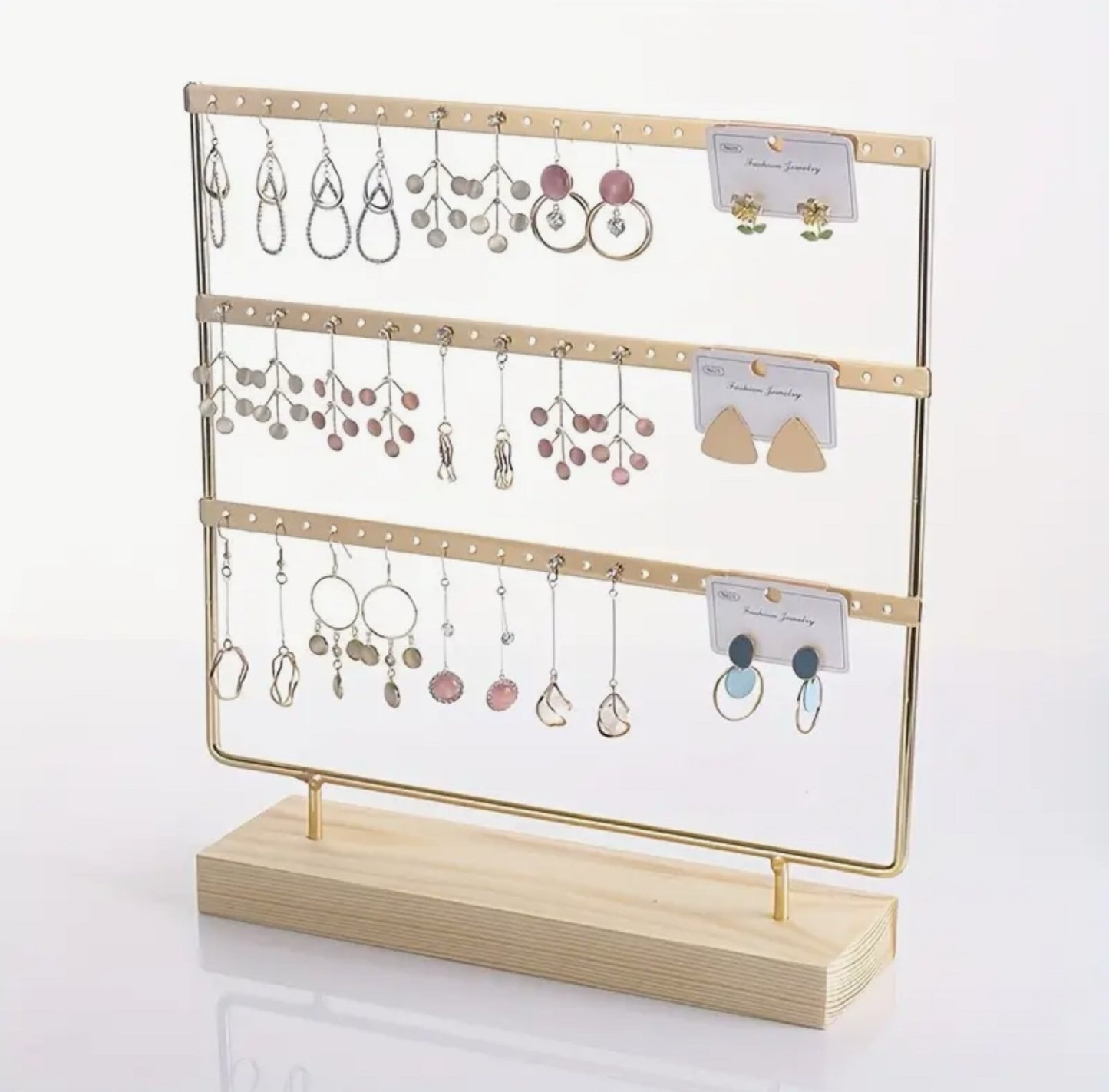 EX110 - EXHIBIDOR ARETES 30 CM DE ALTO POR 27 CM DE ANCHO