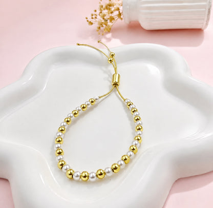 RA3832 - PULSERA EN RODIO PERLA BALÍN #4