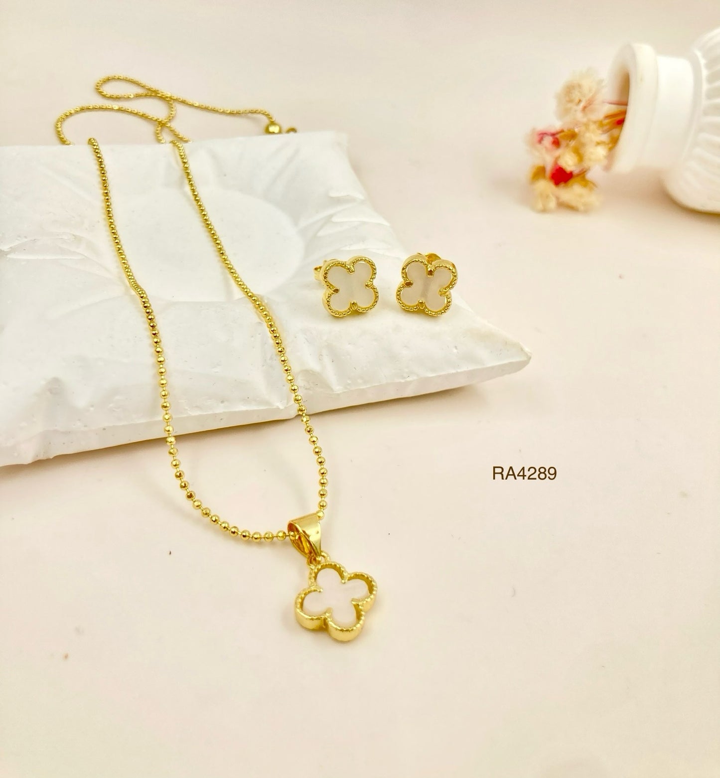 RA4289 - JUEGO VAN CLEEF BLANCO RODIO