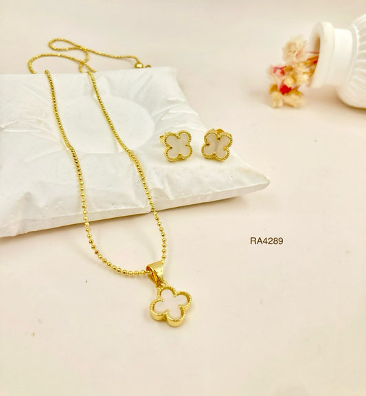 RA4289 - JUEGO VAN CLEEF BLANCO RODIO