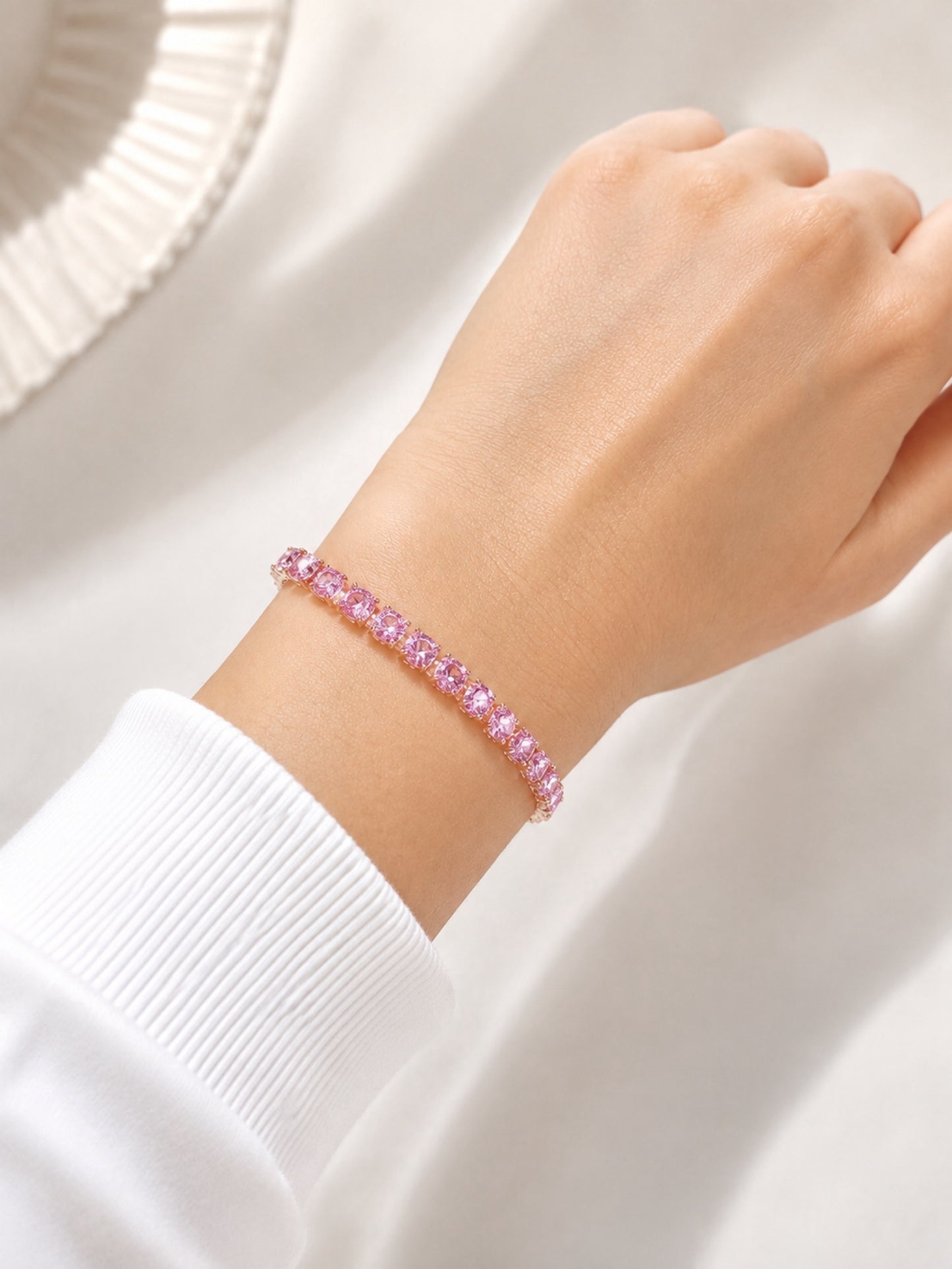 RA7409 - PULSERA RODIO CIRCONES
