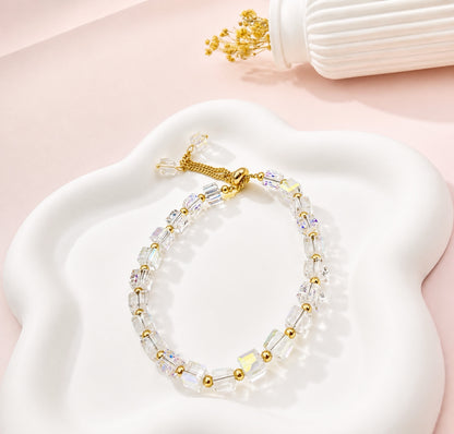 RA3546 - PULSERA EN RODIO Y MURANO