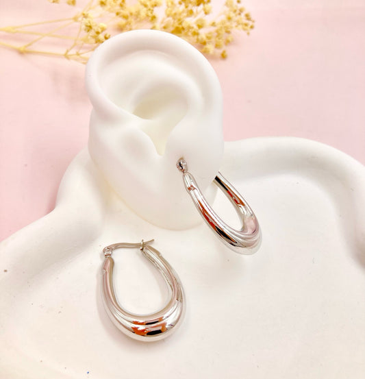 AC1320 - CANDONGA ACERO OVALADA PLATEADA