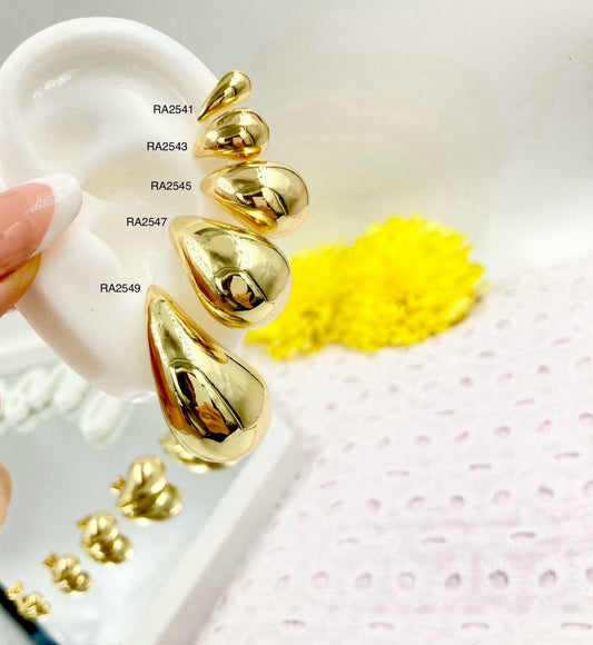 RA2543 - TOPO GOTA MINI DORADA RODIO