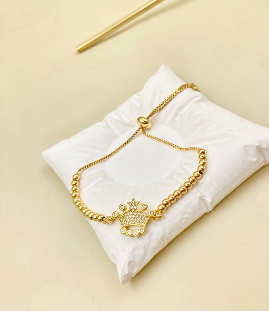 RA4480 - PULSERA RODIO CORONA