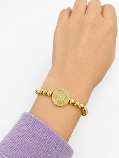 AC1570 - PULSERA EN ACERO SAN BENITO