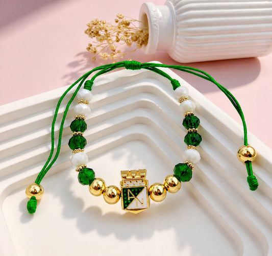 RA5957 - PULSERA EN RODIO CON MURANO NACIONAL