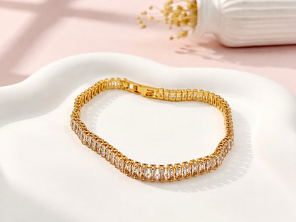 RA7407 - PULSERA RODIO CIRCONES