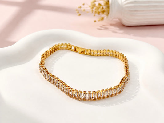 RA7407 - PULSERA RODIO CIRCONES