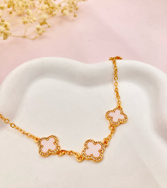 RA5128 - PULSERA EN RODIO VAN CLEEF