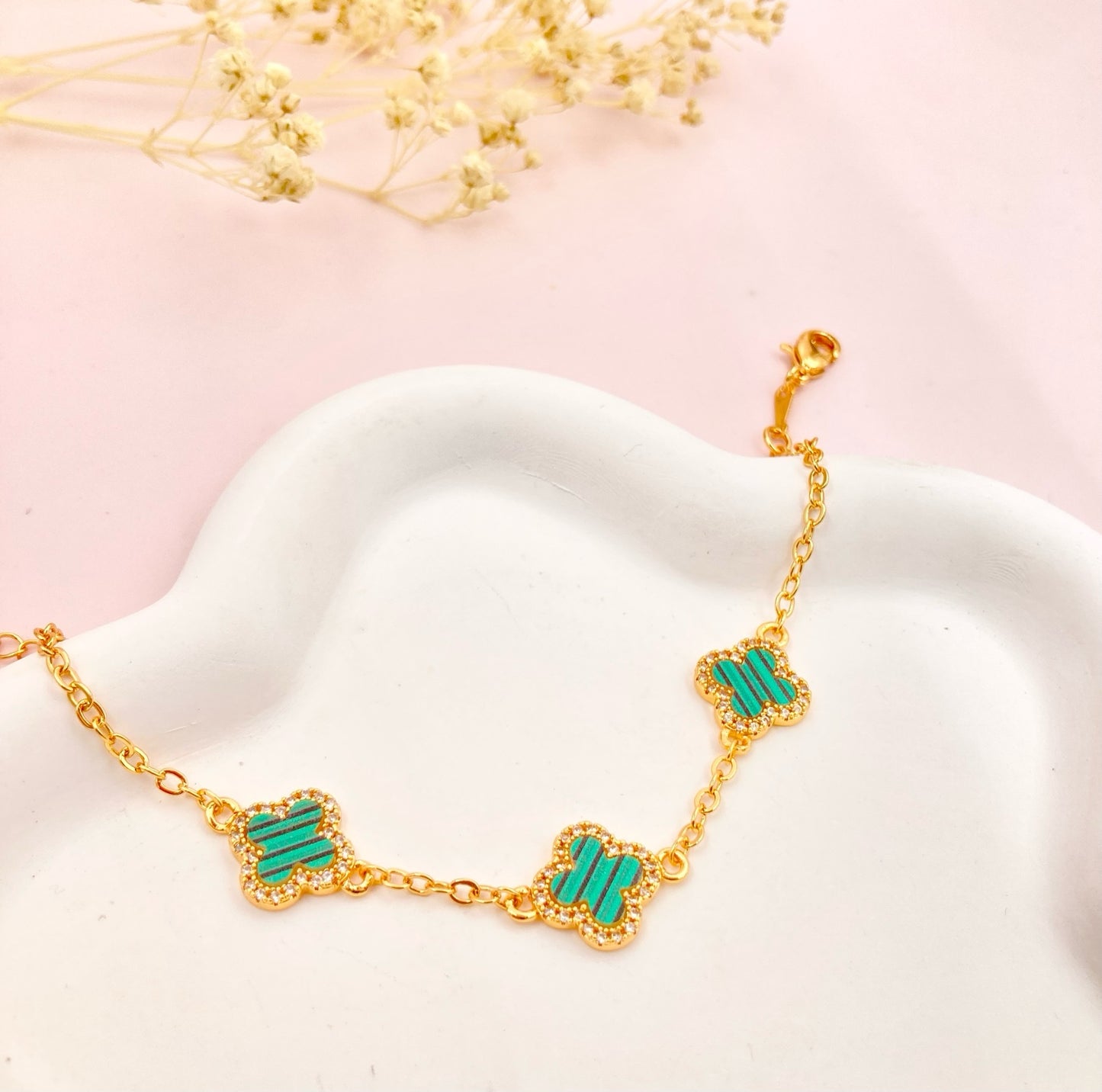 RA5129 - PULSERA EN RODIO VAN CLEEF