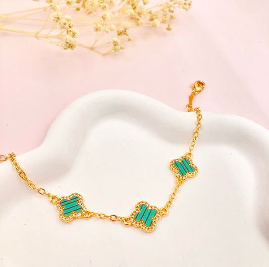 RA5129 - PULSERA EN RODIO VAN CLEEF