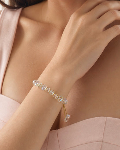 RA3547 - PULSERA EN RODIO Y MURANO