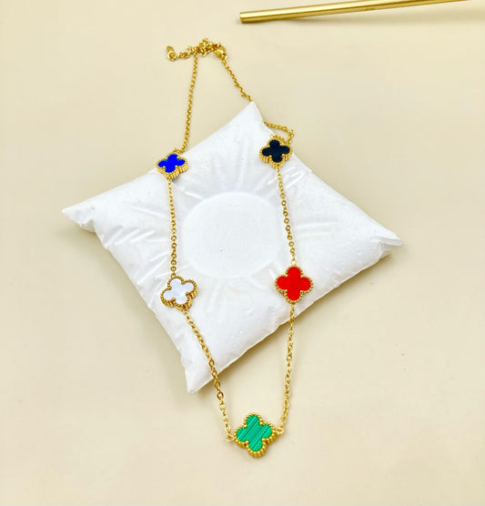 AC1112 - COLLAR VAN CLEEF EN ACERO GRANDE