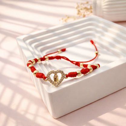 RA5720 - PULSERA EN RODIO VIRGEN