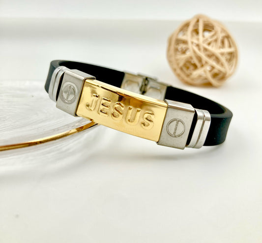 AC1042 - PULSERA HOMBRE ACERO JESÚS