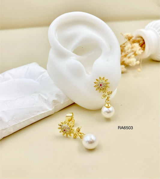 RA6503 - TOPO GIRASOL PERLA RODIO