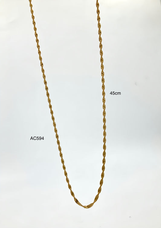 AC594 - CADENA EN ACERO 45CM SINGAPUR