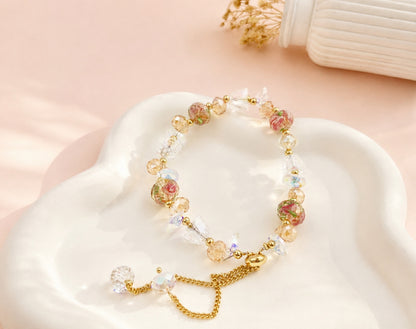 RA3536 - PULSERA EN RODIO Y MURANO