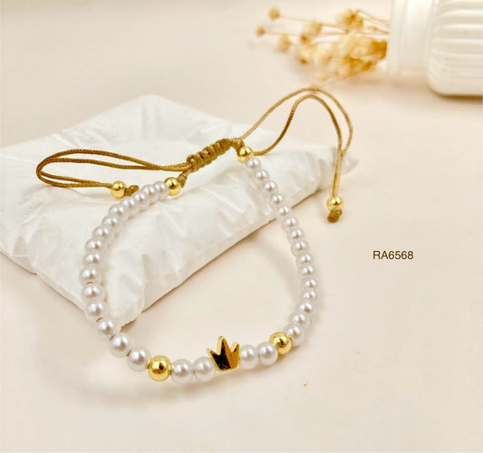 RA6568 - PULSERA DIJE CORONA RODIO