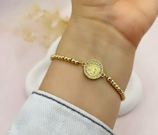 PULSERA SAN BENITO EN RODIO