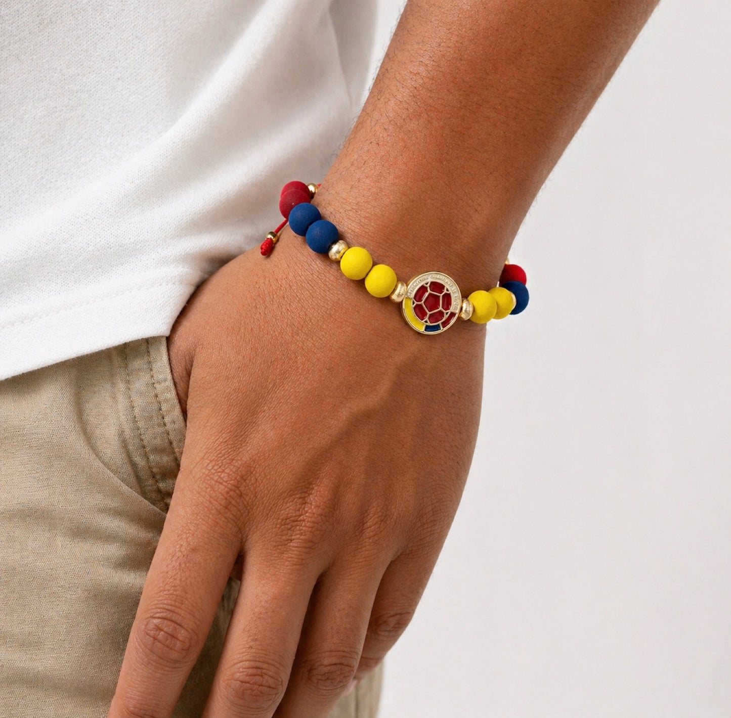 RA5952 - PULSERA EN RODIO CON NEOPRENO COLOMBIA